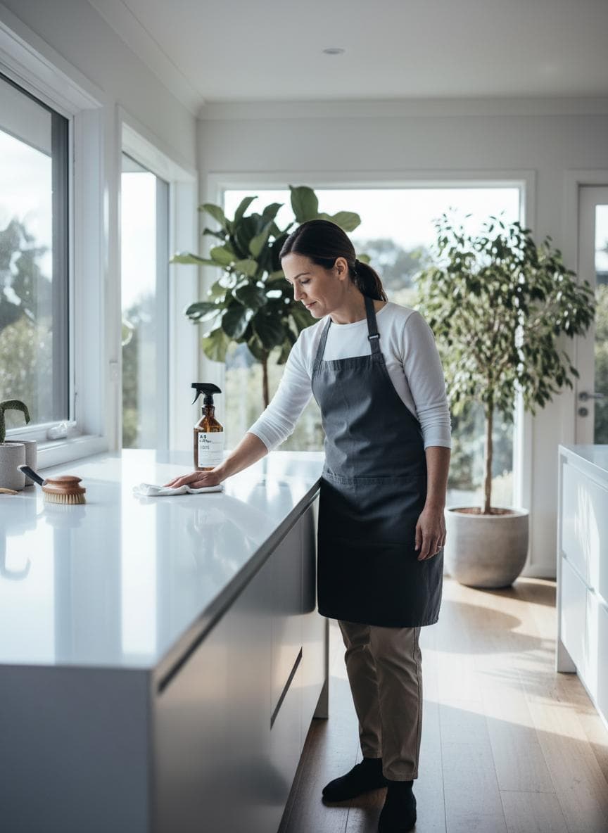 House cleaning in a Canberra home