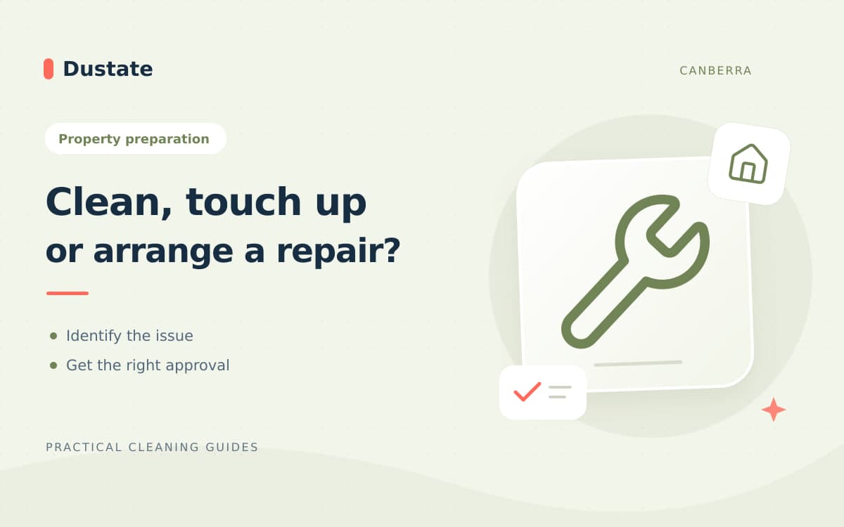 Illustrated Dustate guide: Rental Property Preparation: Cleaning, Touch-Ups or Specialist Repairs?